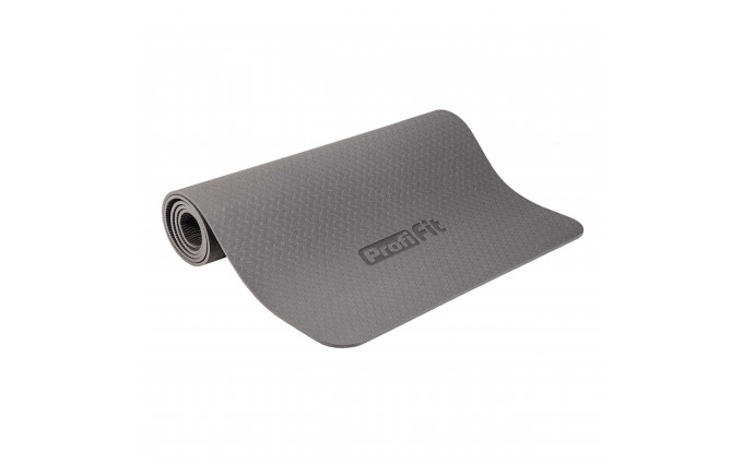 Коврик для йоги и фитнеса 6 мм СТАНДАРТ (серый) Коврик для йоги и фитнеса 6 мм СТАНДАРТ (серый)